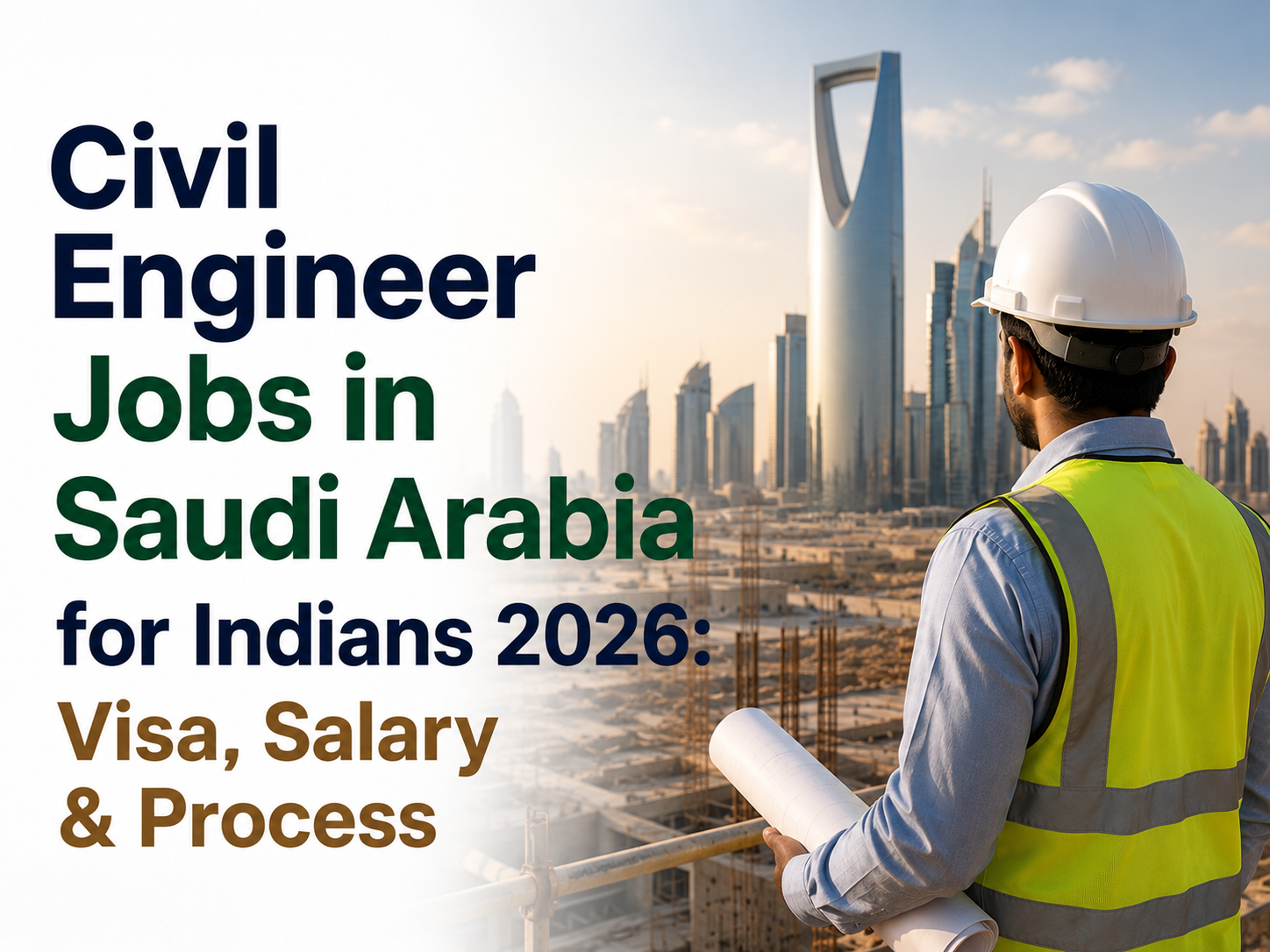 Civil Engineer Jobs in Saudi Arabia for Indians 2026: Visa, Salary & Process