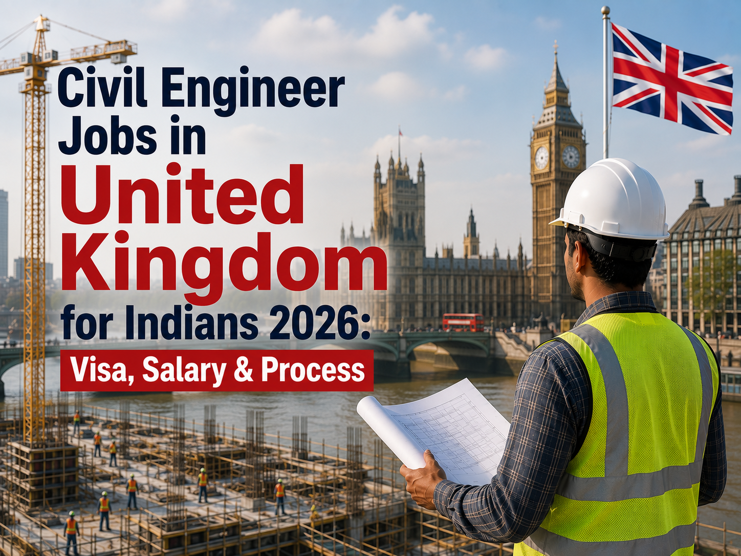 Civil Engineer Jobs in United Kingdom for Indians 2026: Visa, Salary & Process