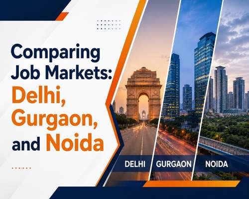 Comparing Job Markets: Delhi, Gurgaon, and Noida