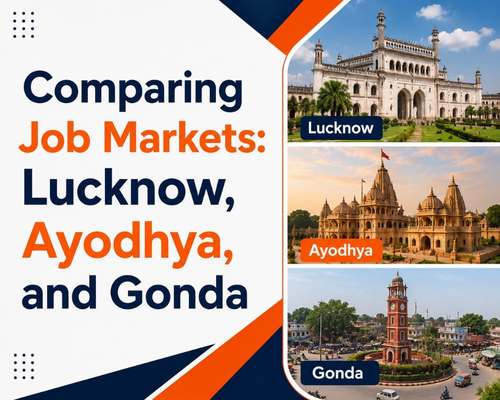 Comparing Job Markets: Lucknow, Ayodhya, and Gonda