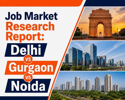 Job Market Research Report: Delhi vs Gurgaon vs Noida